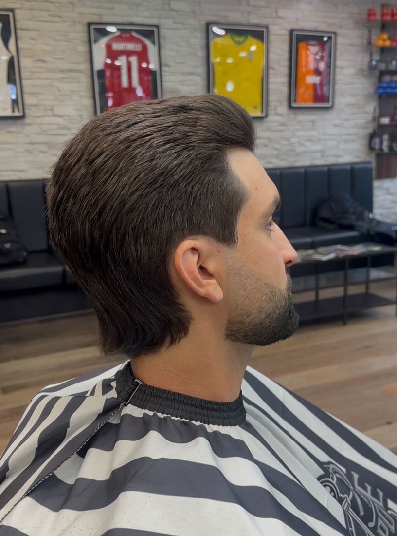 Modern mullet with taper